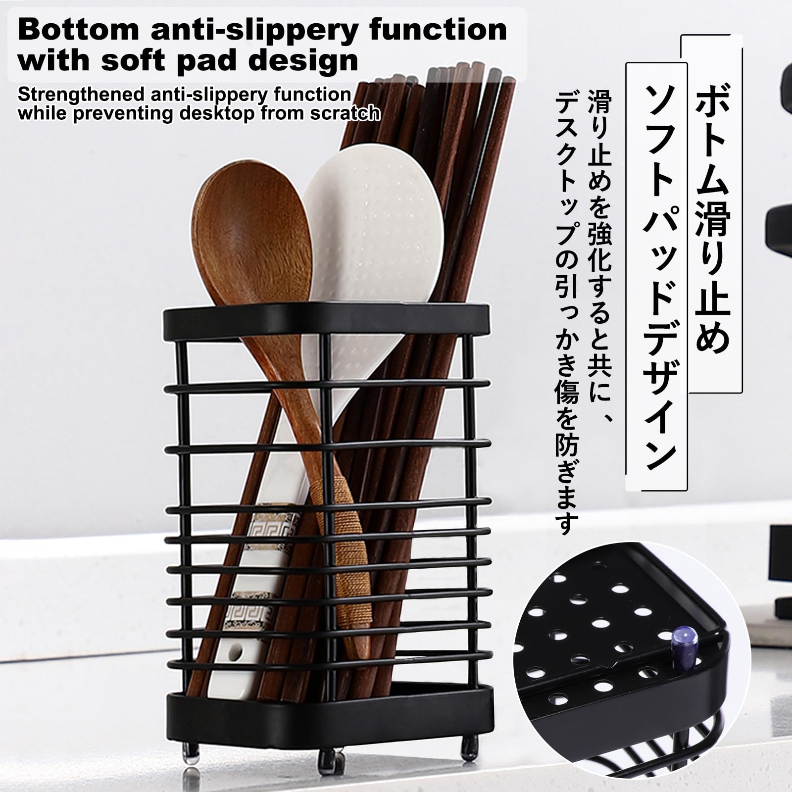 Amazon｜Toski 箸立て カトラリースタンド 18-8ステンレス製